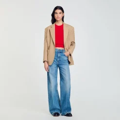 Maglione Corto Con Volant