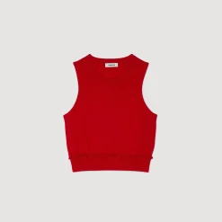 Maglione Corto Con Volant
