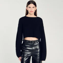 Maglione Corto In Cashmere E Lana