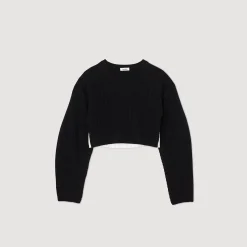 Maglione Corto In Cashmere E Lana