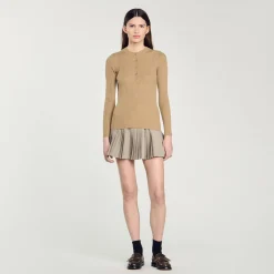 Maglione In Maglia A Coste
