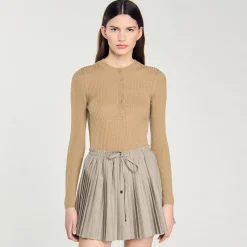 Maglione In Maglia A Coste
