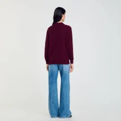 Maglione Ritorto Con Colletto A Polo