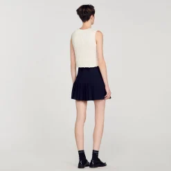 Maglione Senza Maniche In Maglia
