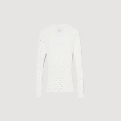 Maglione Trasparente Glitterato