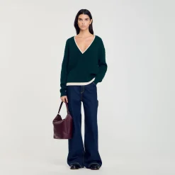 Maglione Trompe L'œil In Maglia
