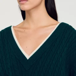 Maglione Trompe L'œil In Maglia