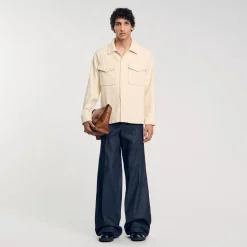 Overshirt In Velluto A Coste