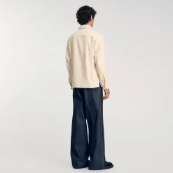 Overshirt In Velluto A Coste