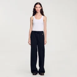 Pantaloni Con Vita Elasticizzata