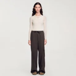 Pantaloni Con Vita Elasticizzata