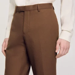 Pantaloni Da Abito In Lana
