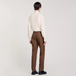 Pantaloni Da Abito In Lana