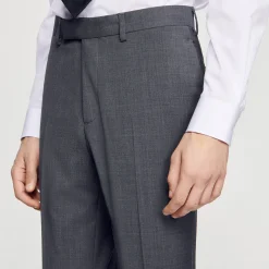 Pantaloni Da Abito In Lana