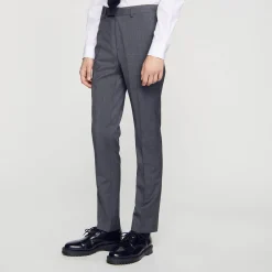Pantaloni Da Abito In Lana