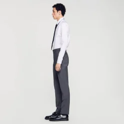 Pantaloni Da Abito In Lana
