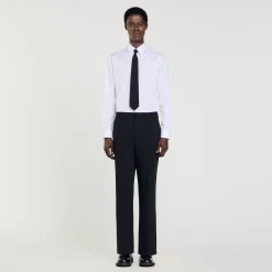 Pantaloni Da Abito In Lana