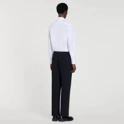 Pantaloni Da Abito In Lana