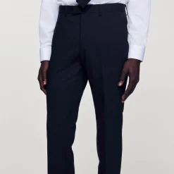 Pantaloni Da Completo Classici In Lana