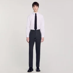 Pantaloni Da Completo In Lana