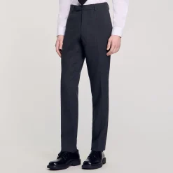 Pantaloni Da Completo In Lana