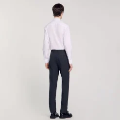 Pantaloni Da Completo In Lana
