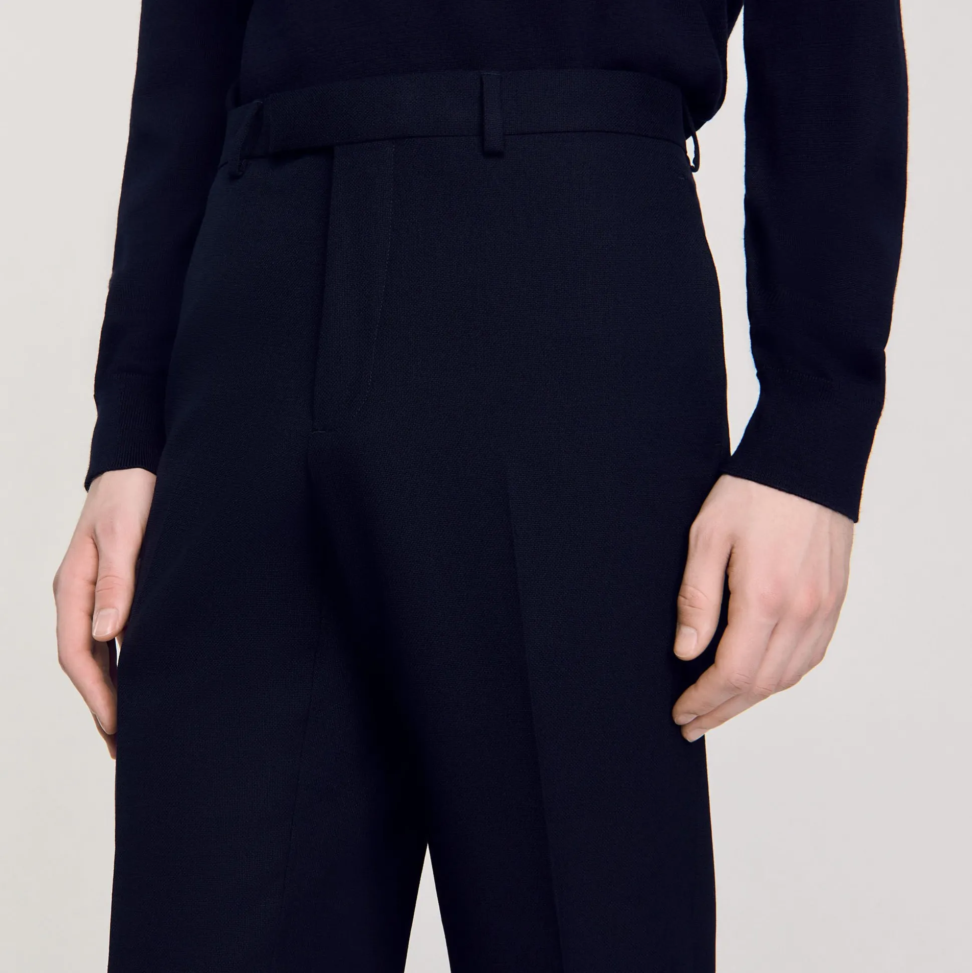 Pantaloni Da Completo In Lana