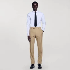 Pantaloni Da Completo In Lana