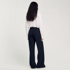 Pantaloni Dritti A Righine