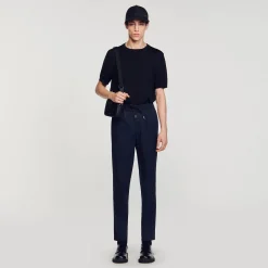 Pantaloni Dritti Elasticizzati