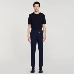 Pantaloni Dritti Elasticizzati