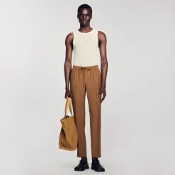 Pantaloni Dritti Elasticizzati