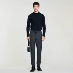 Pantaloni Dritti Elasticizzati
