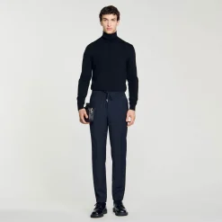 Pantaloni Dritti Elasticizzati