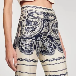 Pantaloni Fluidi Con Stampa