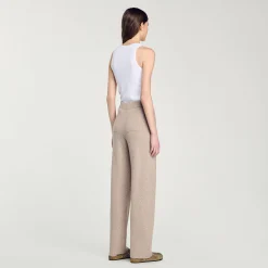 Pantaloni Glitterati In Maglia