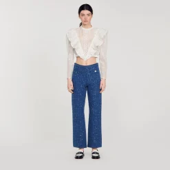 Pantaloni In Maglia Fantasia