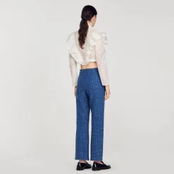 Pantaloni In Maglia Fantasia