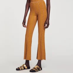 Pantaloni In Maglia Metallizzata