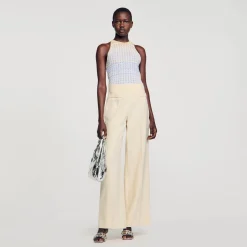 Pantaloni Larghi Con Pince