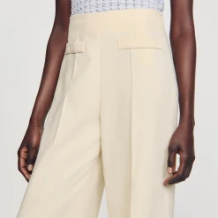 Pantaloni Larghi Con Pince
