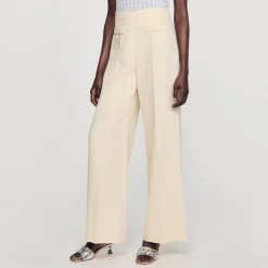 Pantaloni Larghi Con Pince