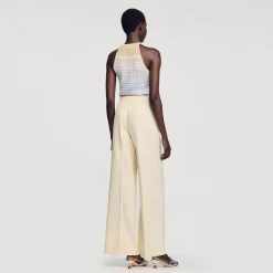 Pantaloni Larghi Con Pince