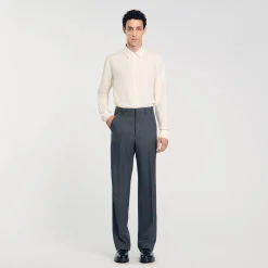Pantaloni Larghi Da Abito
