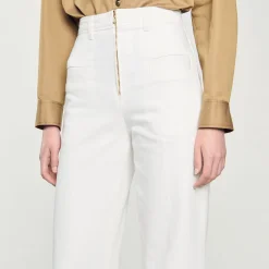 Pantaloni Larghi In Tela