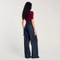 Pantaloni Modulari In Jeans