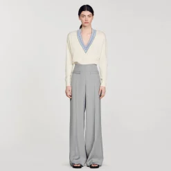 Pantaloni Svasati A Vita Alta