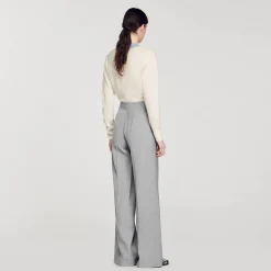 Pantaloni Svasati A Vita Alta