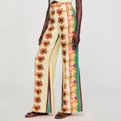 Pantaloni Svasati Con Stampa