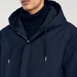 Parka Con Zip E Cappuccio